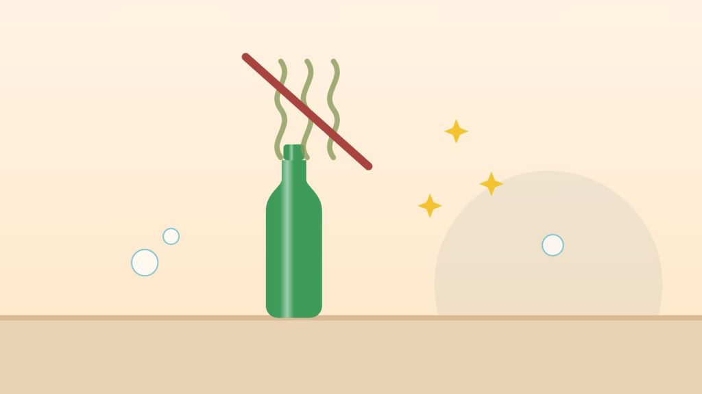 Gourde verte dont les mauvaises odeurs sont barrées